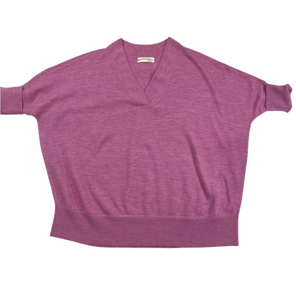 Anthropologie Araminta Merino Wool V Neck Oversized Sweater Size Small - Picture 4 of 8